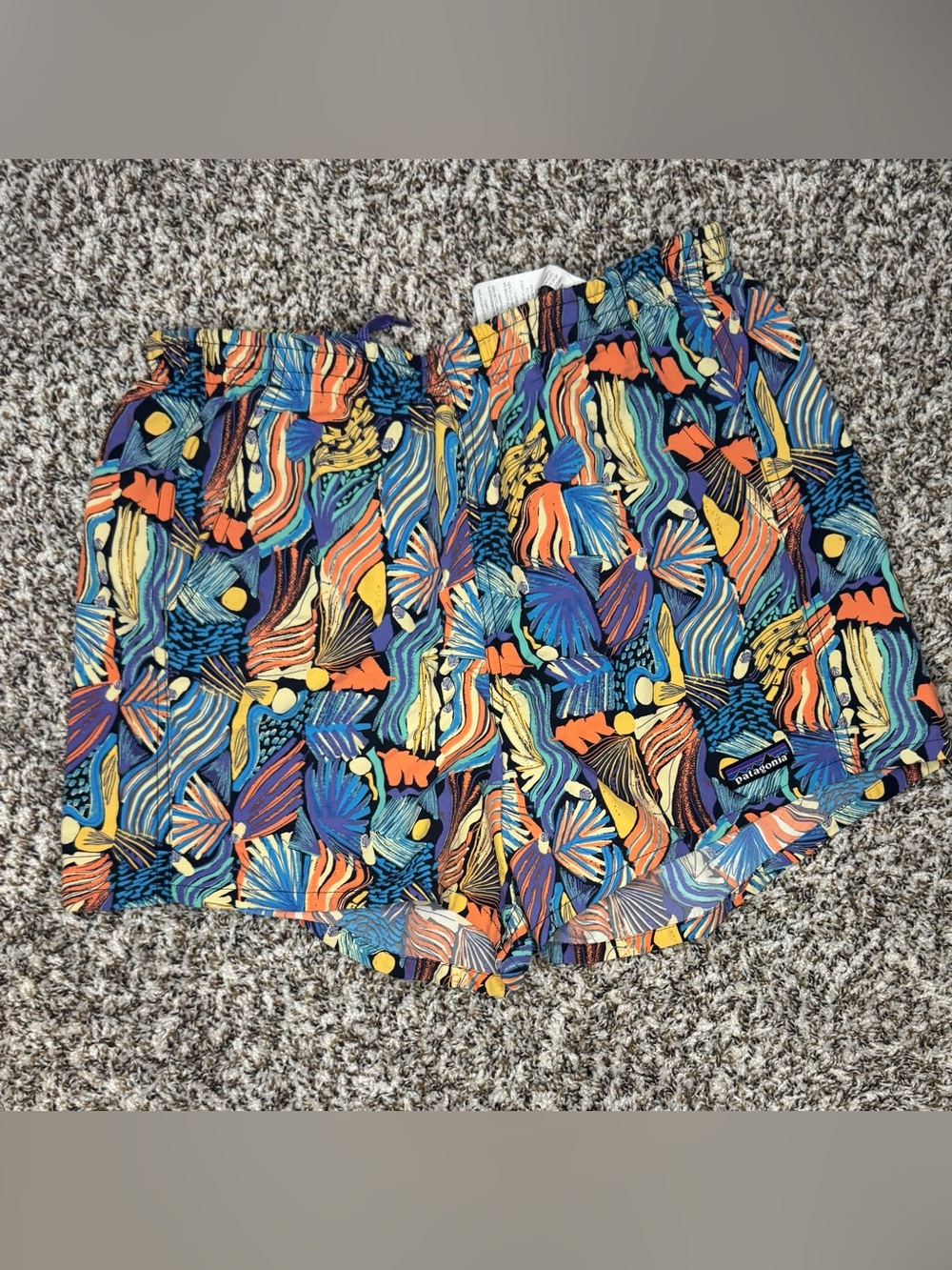 Patagonia Swim Trunks Men’s Small Tropical Abstract Print Board Shorts
